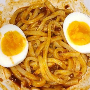 鍋で牛肉袋麺